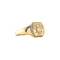 vintage Gold vintage signet ring with engraving 14 kt