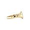 vintage Gouden vintage zegelring met gravure 14 kt