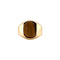 vintage Gouden vintage zegelring met tijgeroog 14 kt