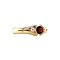 vintage Gouden vintage ring met granaat 14 kt