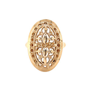 Gouden fantasie ring 14 kt