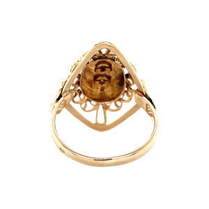 Gouden fantasie ring 14 kt