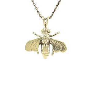 Gouden bij hanger 14 kt