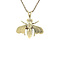 vintage Gouden vintage bij hanger 14 kt