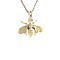 vintage Gouden vintage bij hanger 14 kt