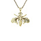 vintage Gouden vintage bij hanger 14 kt