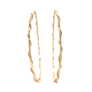 Gold fantasy earrings 18 kt