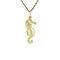 vintage Gouden vintage zeepaard hanger 14 kt