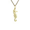 vintage Gouden vintage zeepaard hanger 14 kt