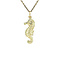 vintage Gouden vintage zeepaard hanger 14 kt