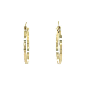 Gouden fantasie oorringen 14 kt