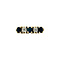 vintage Gouden vintage rijring met saffier en diamant 14 kt