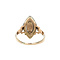 vintage Gouden vintage entourage ring met roosdiamant 14 kt/925