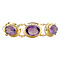 vintage Golden vintage booties bracelet with amethyst 14 kt