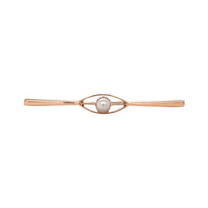 Rose-gold brooch with pearl 14 kt