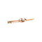 vintage Rose-gold vintage brooch with pearl 14 kt