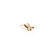 vintage Rose-gold vintage brooch with pearl 14 kt
