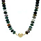 vintage Vintage aventurijn collier met gouden sluiting 14 kt