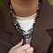 vintage Vintage aventurijn collier met gouden sluiting 14 kt