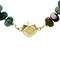 vintage Vintage aventurijn collier met gouden sluiting 14 kt