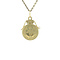 vintage Gouden vintage munt hanger 14 krt