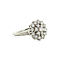 vintage Witgouden vintage entourage ring met diamant 18 krt