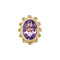 vintage Golden vintage ring with amethyst 14 kt