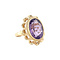 vintage Golden vintage ring with amethyst 14 kt