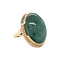 vintage Vintage ring met jade 10 kt