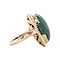 vintage Vintage ring with jade 10 kt