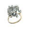 vintage White gold vintage ring with diamond 14 kt