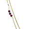 vintage Gold vintage Venetian necklace with garnet 14 kt