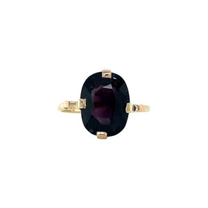 Gold ring with spinel 14 kt