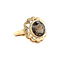 vintage Gouden vintage ring met rookkwarts 14 kt