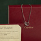 vintage Witgouden Cartier LOVE-hanger collier 18 kt