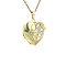 vintage Golden vintage heart medallion with engraving 14 kt