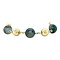 vintage Golden vintage bracelet with moss agate 14 kt