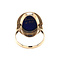 vintage Gouden vintage ring met emaille limoges 14 kt