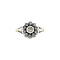 vintage Golden vintage entourage ring with rose diamond 14 kt
