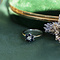 vintage Vintage entourage ring with sapphire and diamond 12 kt
