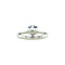 vintage Vintage entourage ring with sapphire and diamond 12 kt