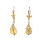 vintage Golden vintage earrings with citrine 18 kt