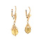 vintage Golden vintage earrings with citrine 18 kt