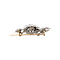 vintage Gold vintage entourage brooch with rose-cut diamond 14 kt/925