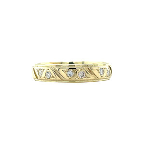 Gold ring with diamond 14 kt