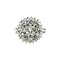 vintage White gold vintage entourage ring with diamond 18 kt