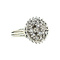 vintage White gold vintage entourage ring with diamond 18 kt