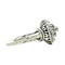 vintage White gold vintage entourage ring with diamond 18 kt