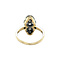 vintage Gold vintage ring with pearl and diamond 14 kt
