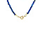 vintage Vintage lapis lazuli collier met gouden sluiting 14 kt